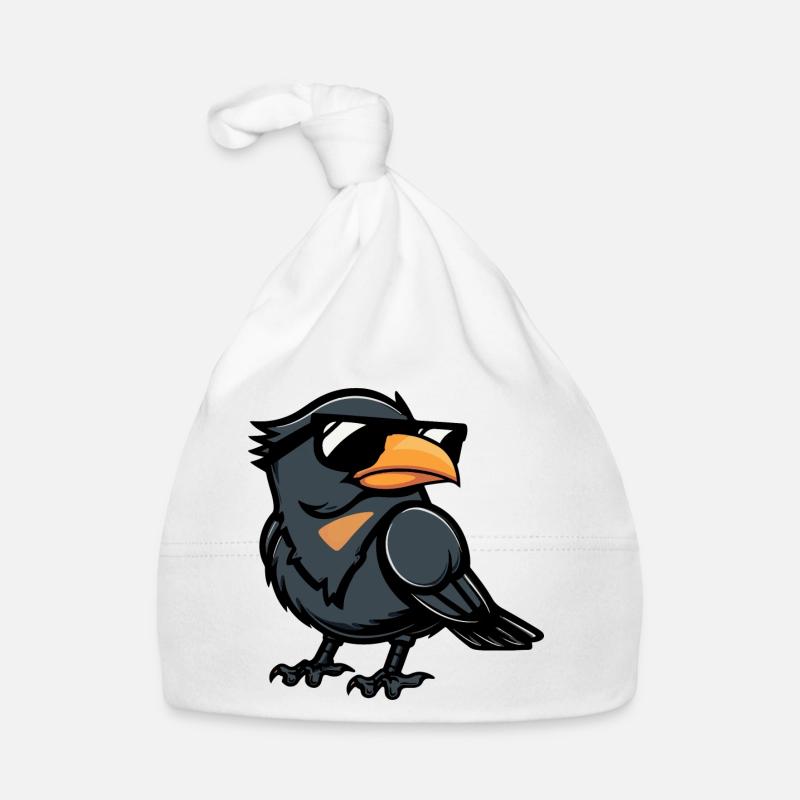 Raven Crow Comic Cool Organic Baby Cap