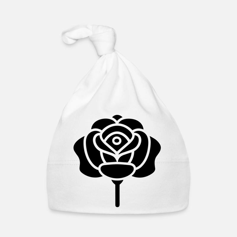 Pink Flower Organic Baby Cap