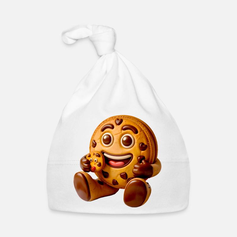 Caractère du cookie - Bonnet bio Bébé - blanc