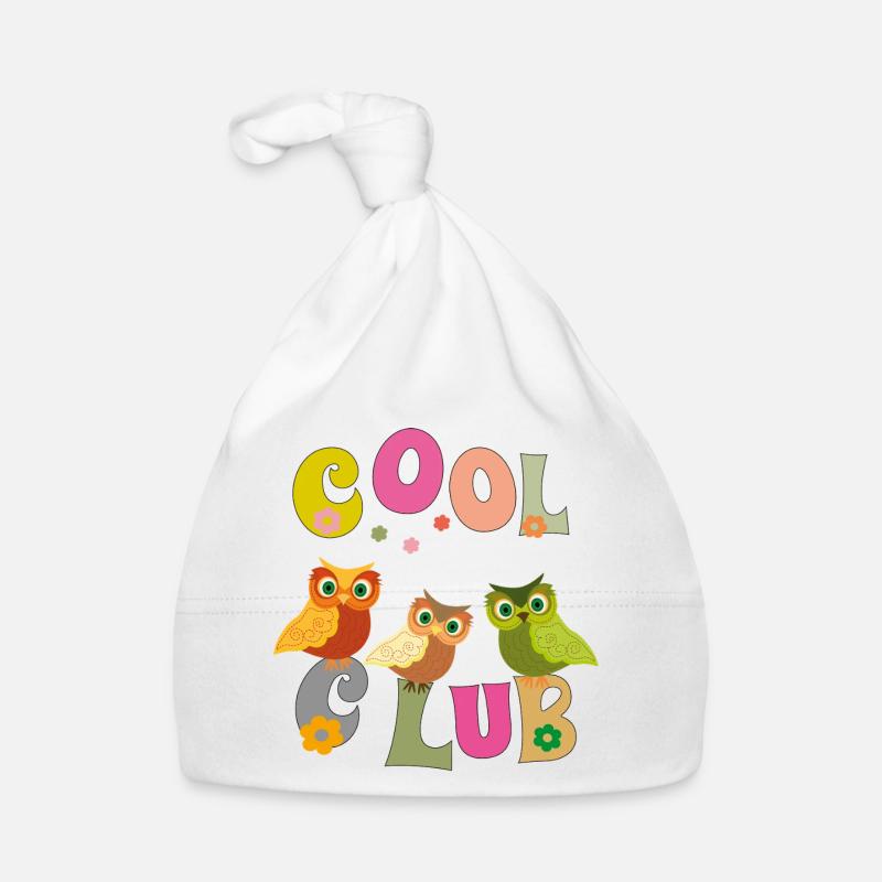 cool club , Eulen Baby Bio-Mütze