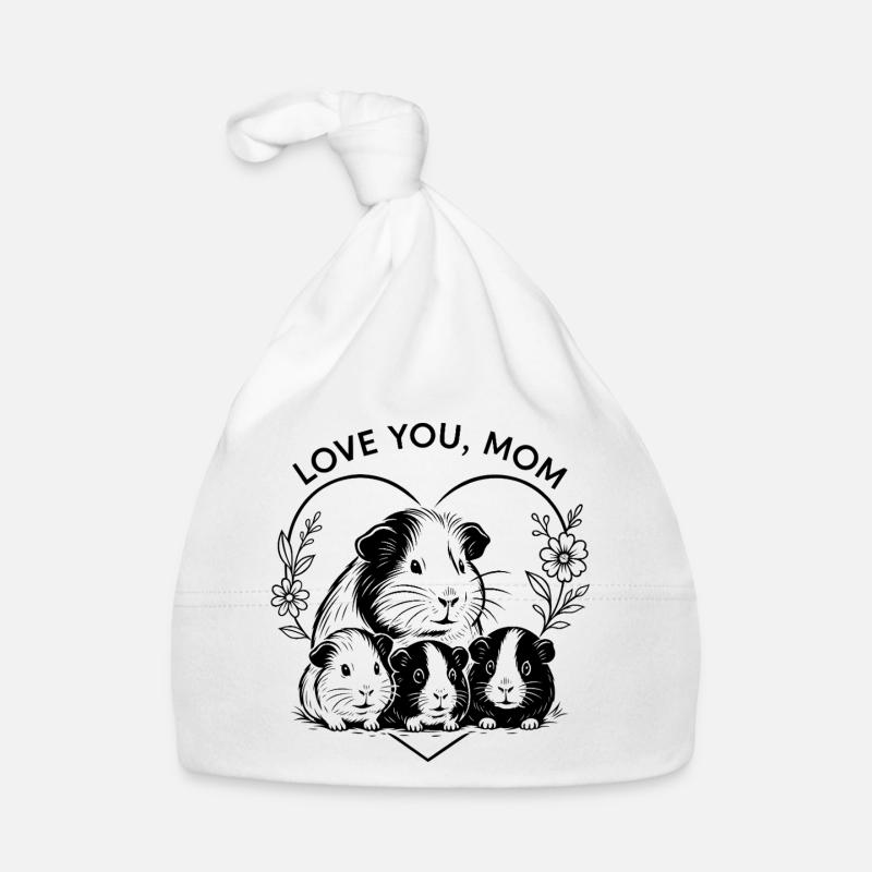 Meerschweinchen Mama Muttertag Geschenkidee Baby Bio-Mütze