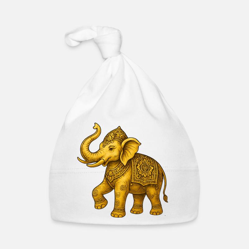 Eléphant d’Or Bonnet bio Bébé