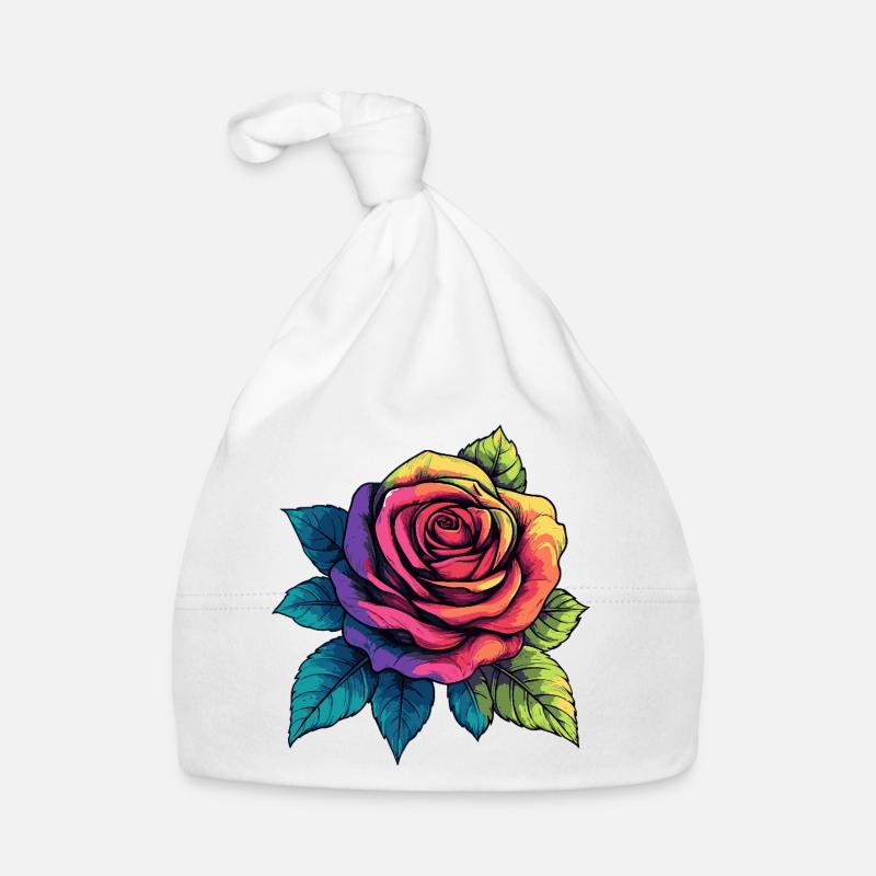 Fleur de rose Bonnet bio Bébé