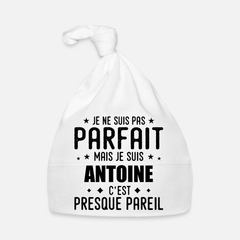 Antoine: authentic, imperfect, top, perfection Organic Baby Cap
