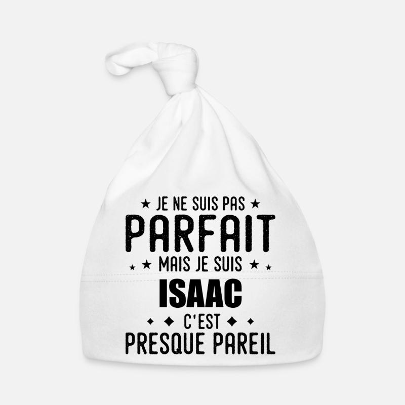 Isaac: authentic, imperfect, top, perfection Organic Baby Cap