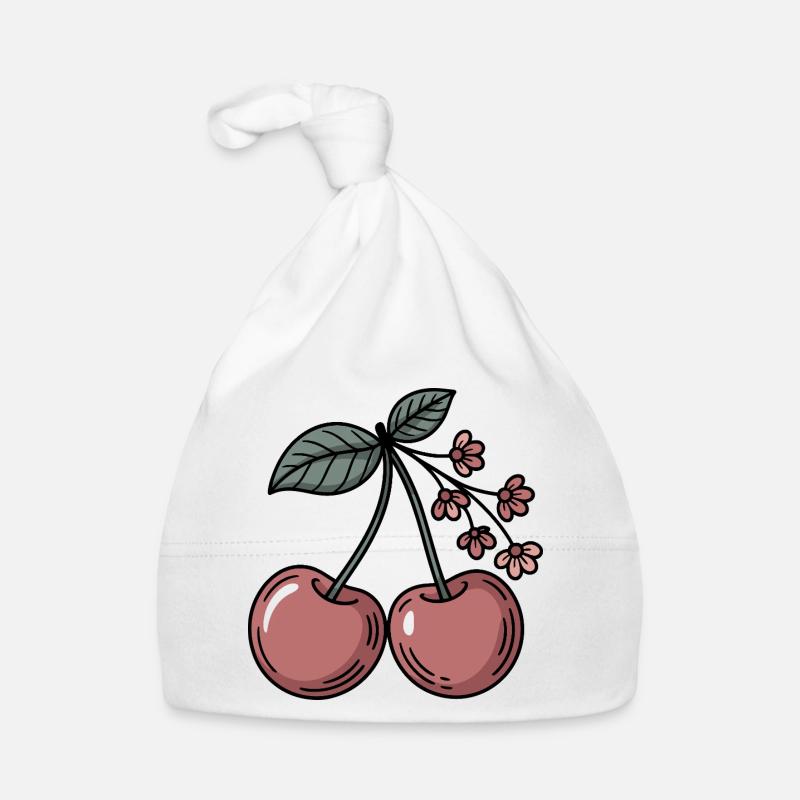 Fleurs de cerisier douces graphiques de cerisier Bonnet bio Bébé