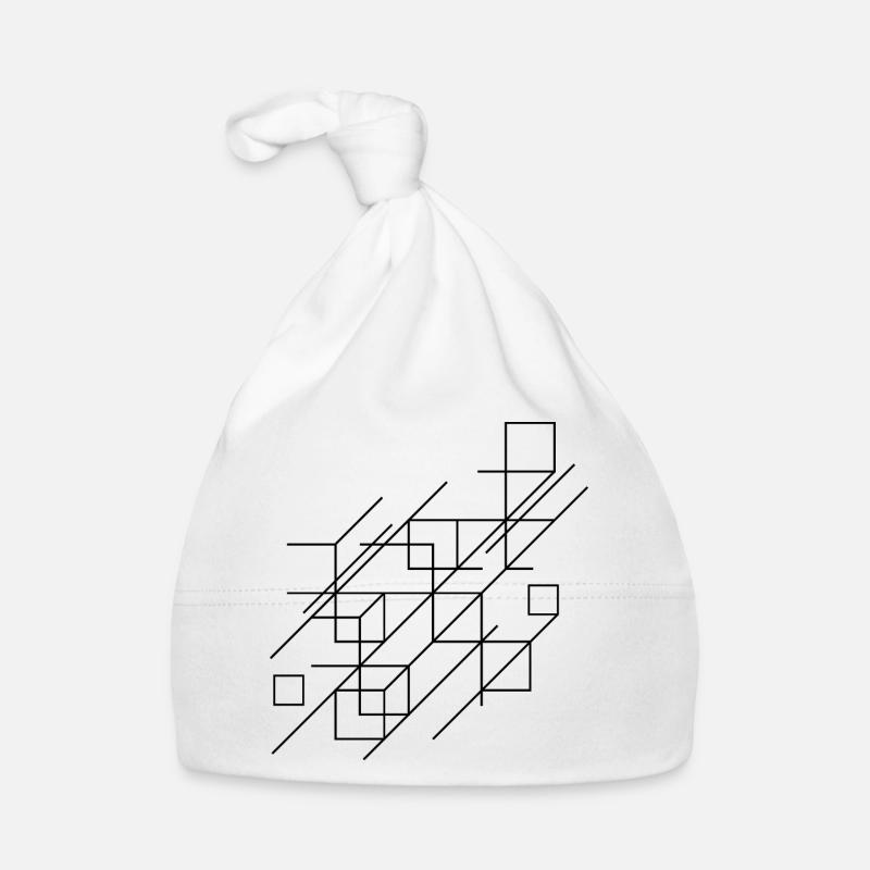 Conception de lignes géométriques Bonnet bio Bébé