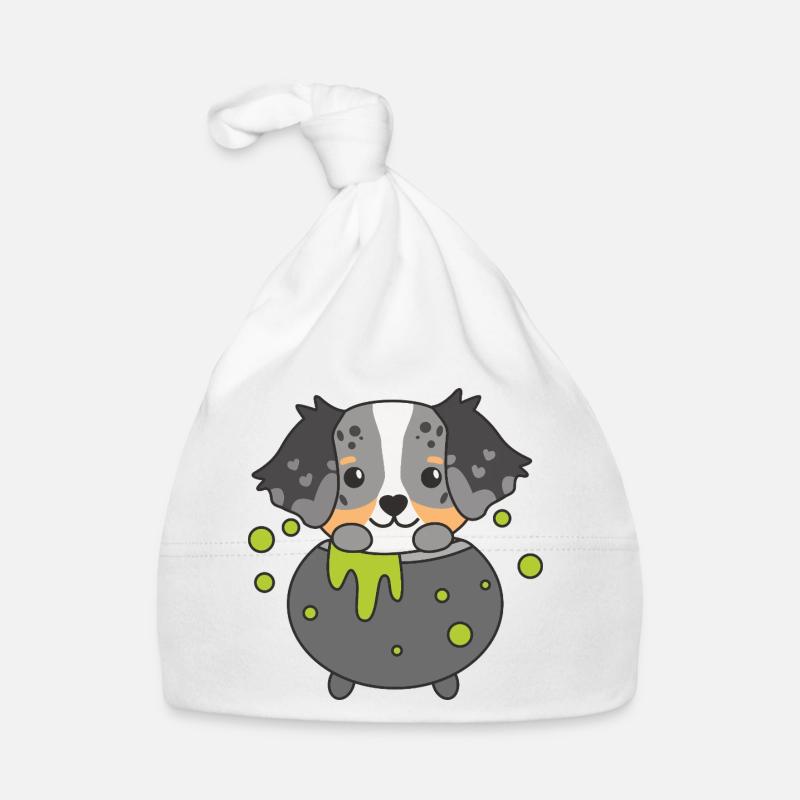 Berger Australien Joyeux Chaudron d’Halloween Bonnet bio Bébé
