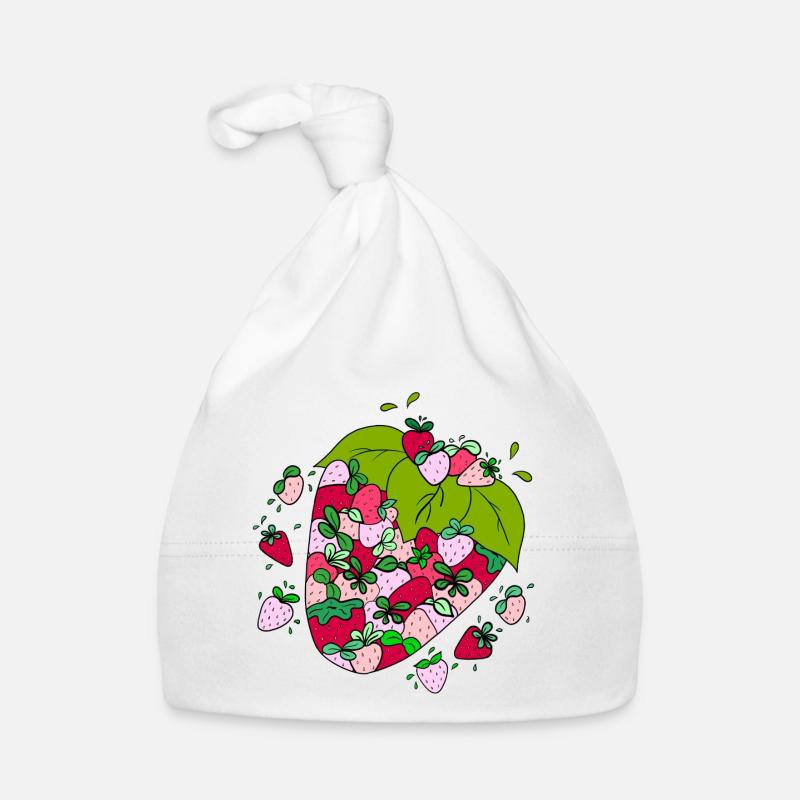 Fruity strawberries Organic Baby Cap