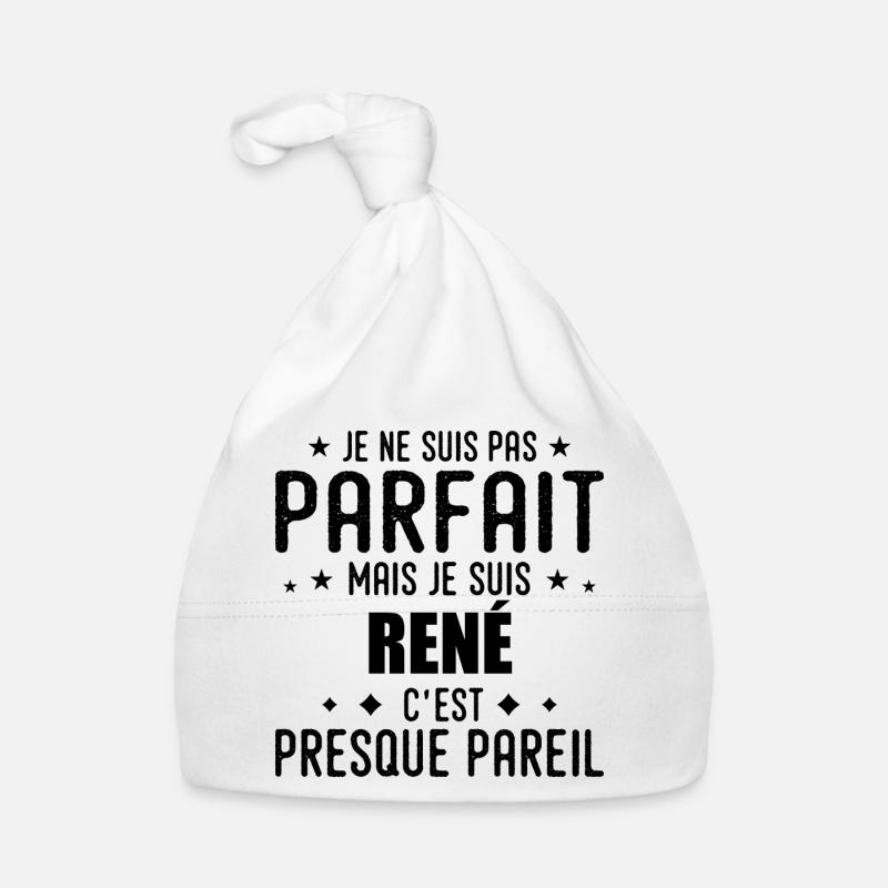 René: authentic, imperfect, top, perfection Organic Baby Cap