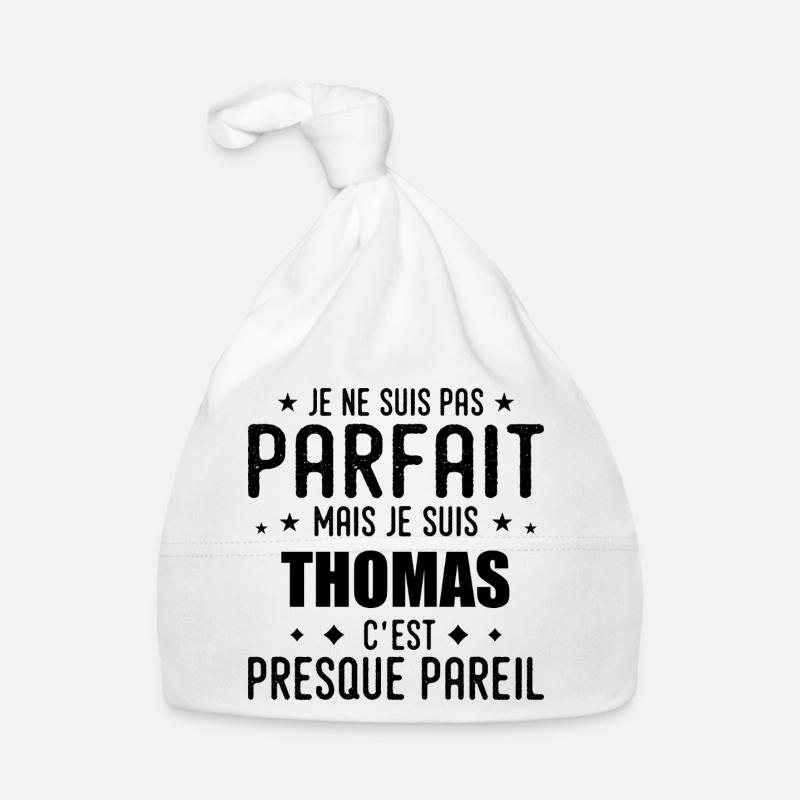 Thomas: authentisch, unvollkommen, oben, perfekt Baby Bio-Mütze