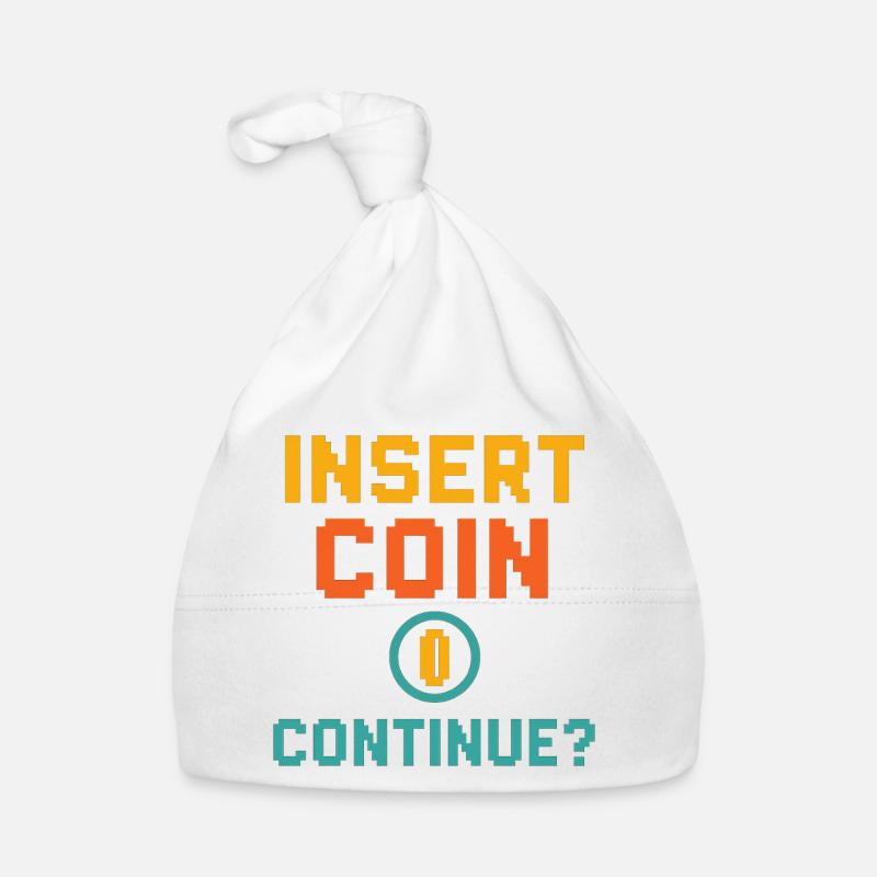 Insert Coin – Continue? Organic Baby Cap