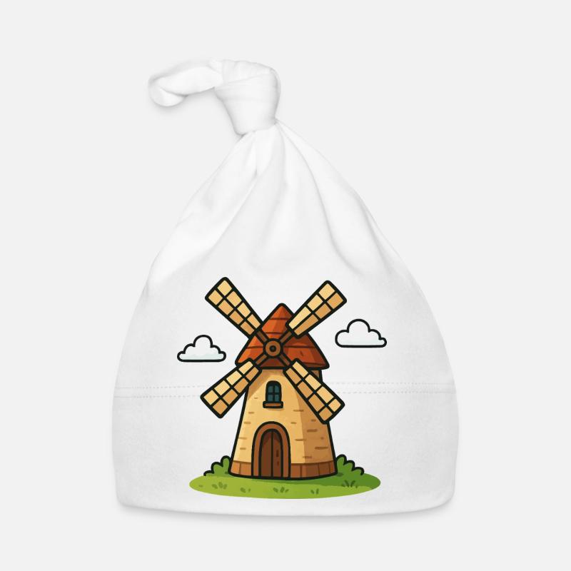 Fairytale windmill Organic Baby Cap