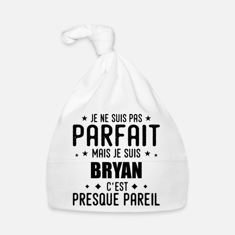 Bryan: authentic, imperfect, top, perfection Organic Baby Cap