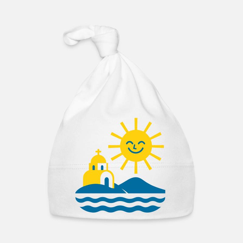 Grèce Soleil et Mer Bonnet bio Bébé