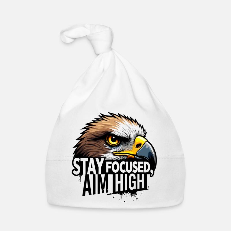 Eagle Focus Motivational Design Organic Baby Cap