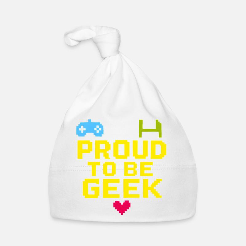 Proud Retro Pixel Geek Organic Baby Cap