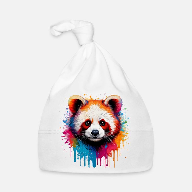 Panda Aquarellfarben Explosion Baby Bio-Mütze