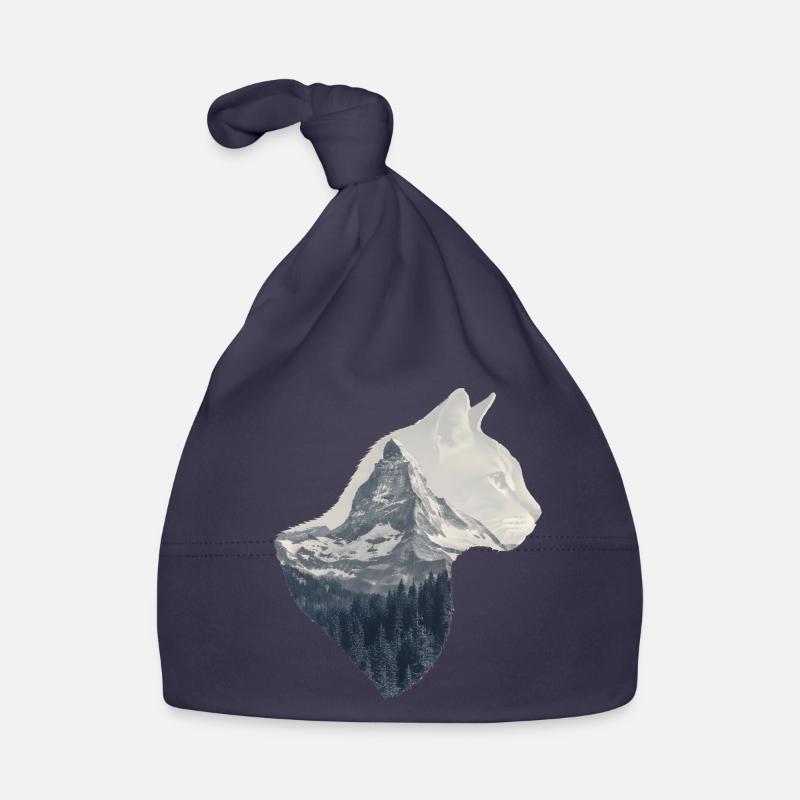 Matterhorn Cat Double Exposure Bonnet bio Bébé