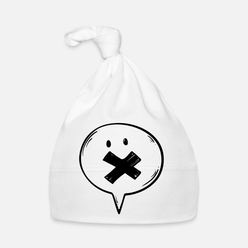 Speech Bubble Mute Organic Baby Cap