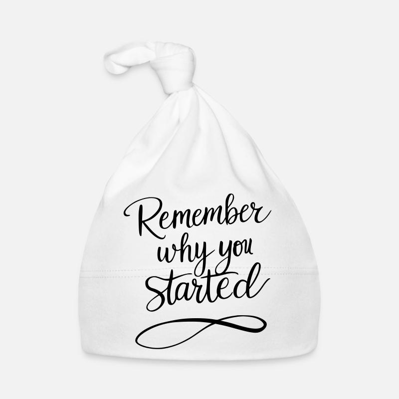 Typographie : Rappelez-vous pourquoi vous avez commencé - Motivation Bonnet bio Bébé