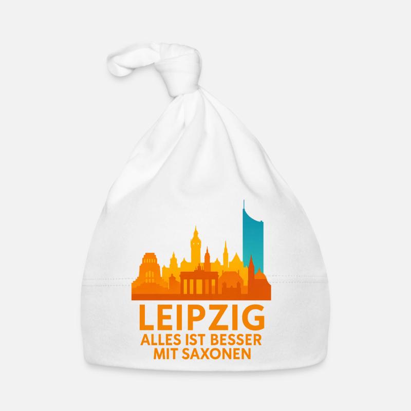 Diction saxonne de la silhouette de Leipzig Bonnet bio Bébé