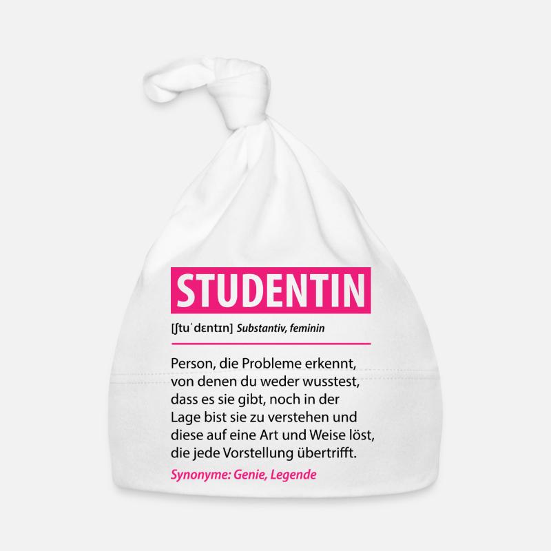 Studentin Lustige Definition Spruch Geschenk Baby Bio-Mütze