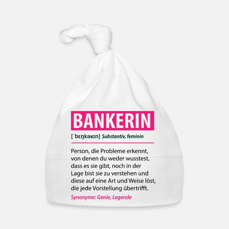 Lustige Bankerin Beruf Definition Geschenk Baby Bio-Mütze