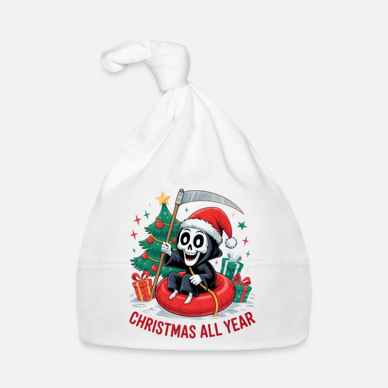Grim Reaper Weihnachten Baby Bio-Mütze