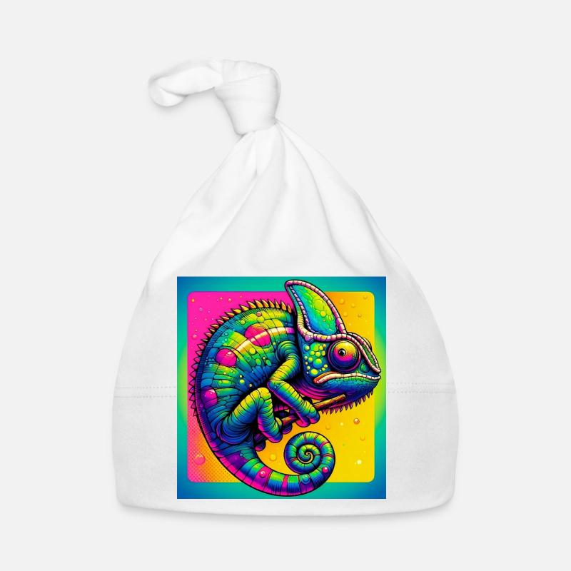 Chamäleon Baby Bio-Mütze