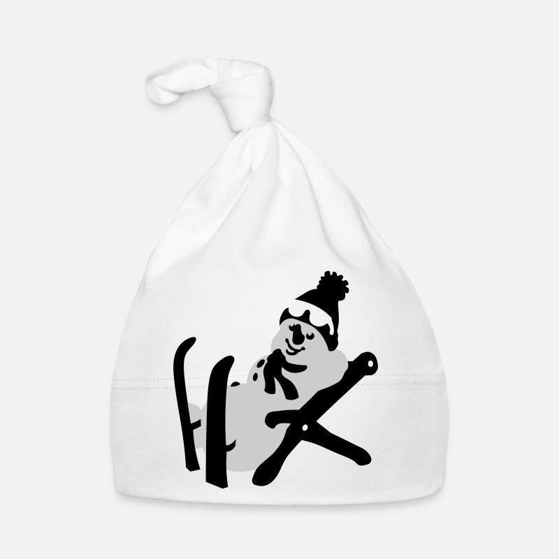 Schneemann Baby Bio-Mütze