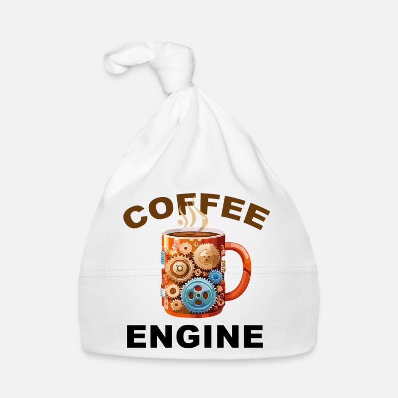 Coffee Engine - Lustiger Kaffee Baby Bio-Mütze