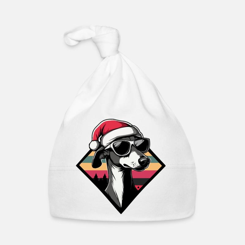 Chien avec chapeau de Noël Bonnet bio Bébé