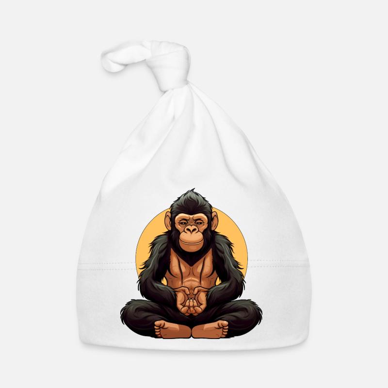 Monkey Yogi Organic Baby Cap
