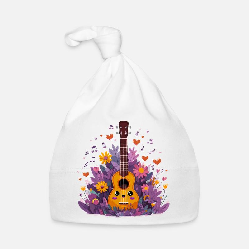Blühendes Ukulele-Combo Baby Bio-Mütze