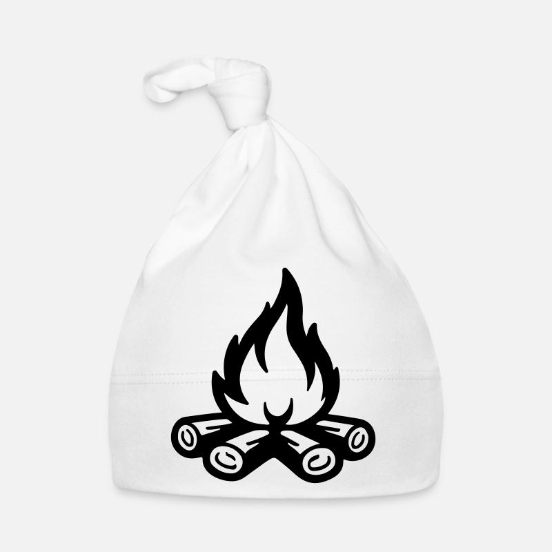 Flamme symbolique du feu de camp Bonnet bio Bébé
