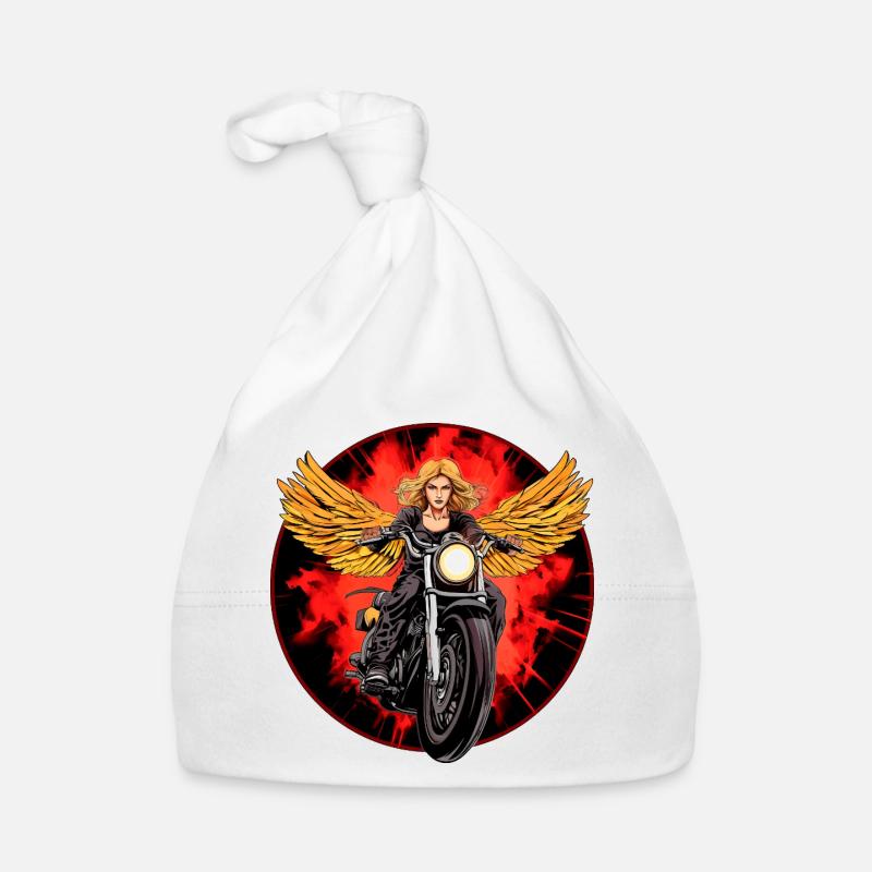 Engel Motorradfahrer / Motorrad Engel Baby Bio-Mütze
