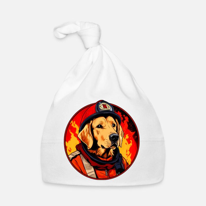 Chiens de pompiers Bonnet bio Bébé
