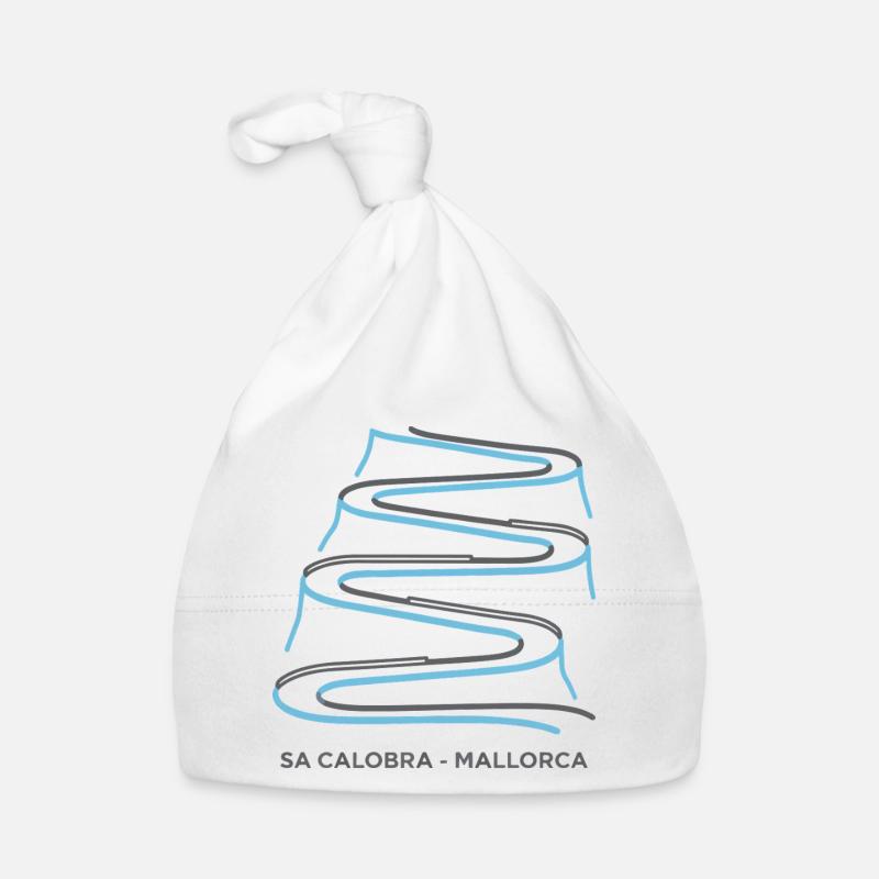 Sa Calobra Mallorca Cycling Serpentines Art Organic Baby Cap