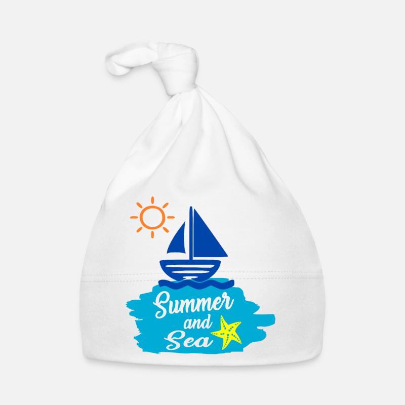 Été et Mer - Conception estivale Bonnet bio Bébé