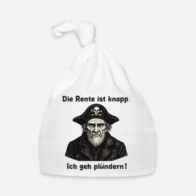 Rente knapp Pirat Plünderer Baby Bio-Mütze