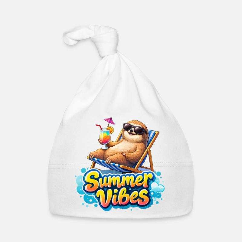 Summer Vibes: Chill Sloth Organic Baby Cap