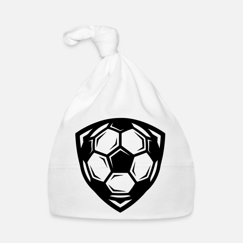 Fussball Symbol Baby Bio-Mütze