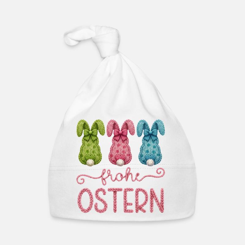 Frohe Ostern Baby Bio-Mütze
