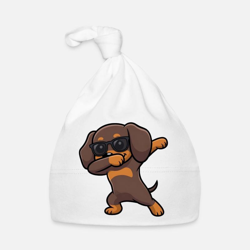 Dabbing Dackel aka Dachshund Baby Bio-Mütze