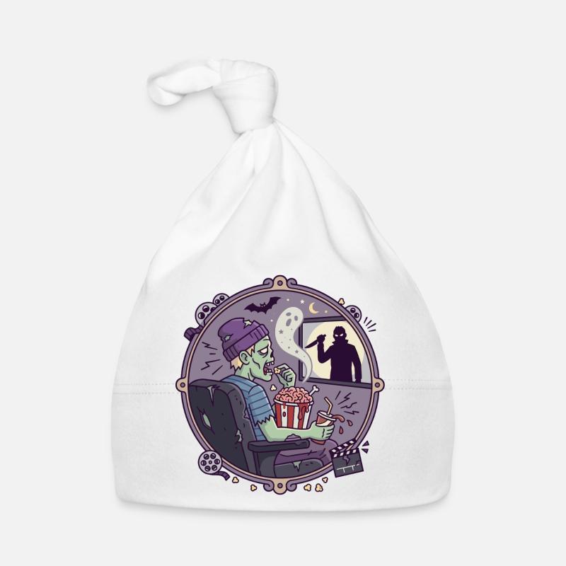 Horror Cinema Zombie Spectator Design Organic Baby Cap