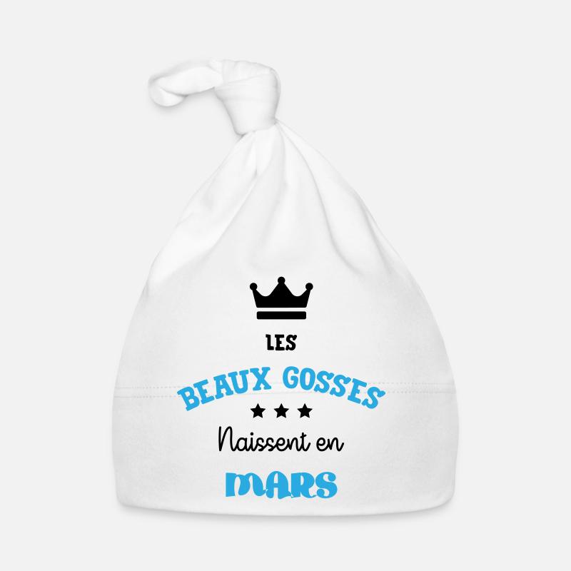 Cadeau naissance bébé garçon Mars Beaux Gosses BG Bonnet bio Bébé