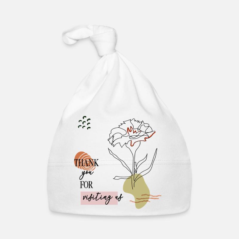 Merci à mes salutations Bonnet bio Bébé