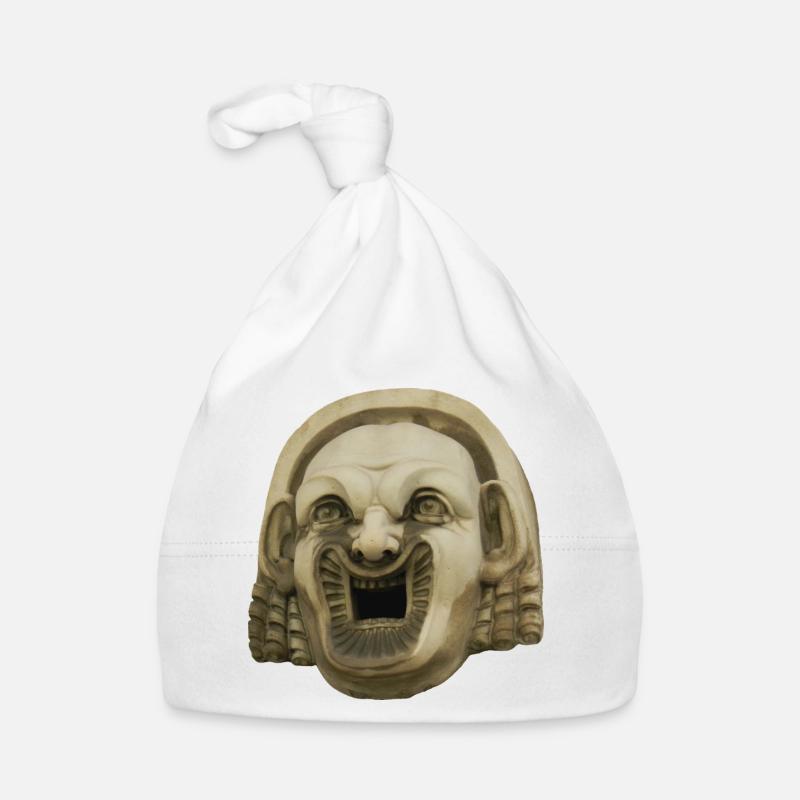 Laughing Stone Mask Organic Baby Cap