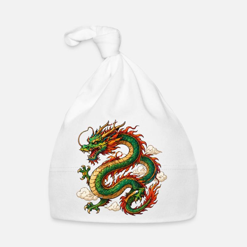 Dragon China Myth Organic Baby Cap